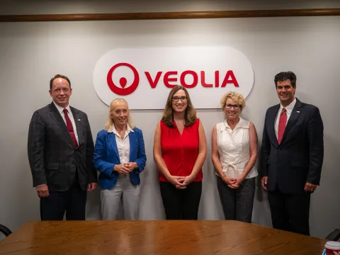 Reps. McBride, Houlahan, and Scanlon with Veolia leadership.