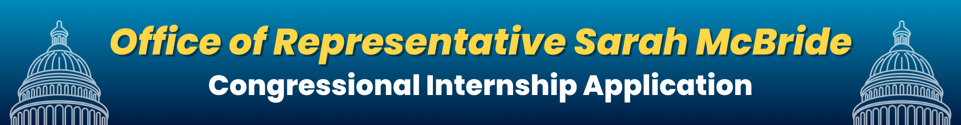 Congressional internship application