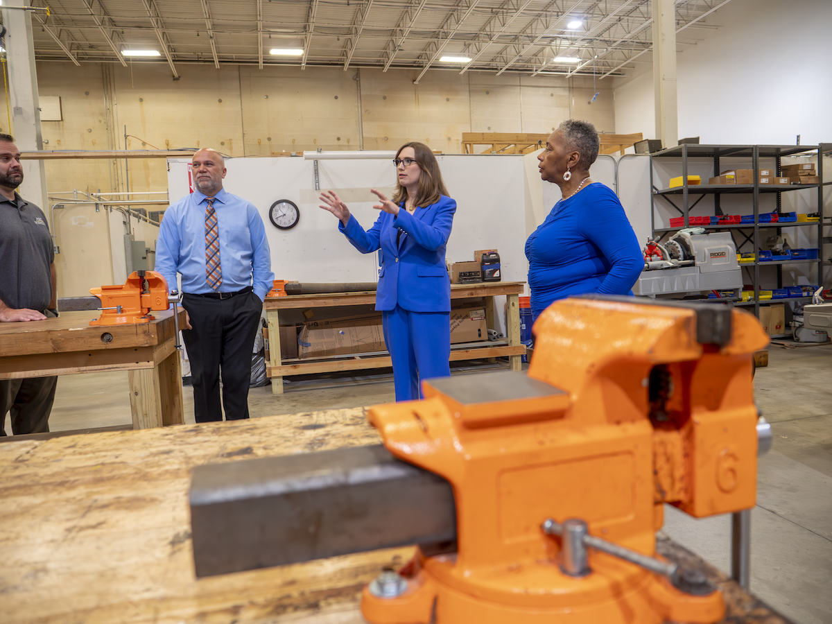 Rep. McBride during the tour
