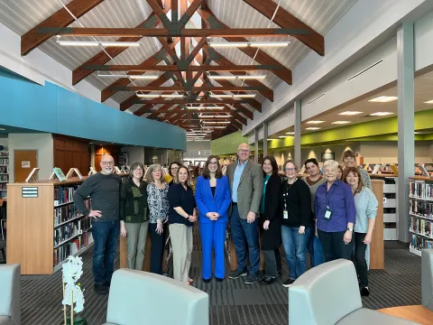 Rep. McBride at the Lewes Public Library