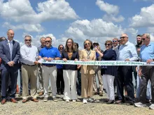 Representative McBride at ribbon cutting event